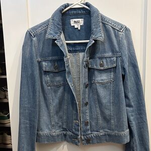 PAIGE Women's Light Blue Denim Jacket